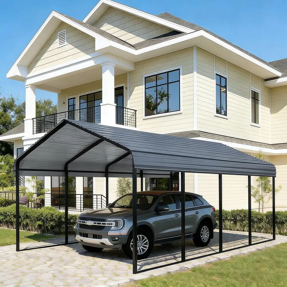12x20T Carport - Heavy Duty with Reinorced Galvanized Steel e & Roo, All-Weather Metal Car Port or 2 Cars, Boats, Tract, Pickup
12x20T Carport - Heavy Duty with Reinorced Galvanized Steel e & Roo, All-Weather Metal Car Port or 2 Cars, Boats, Tract, Pickup