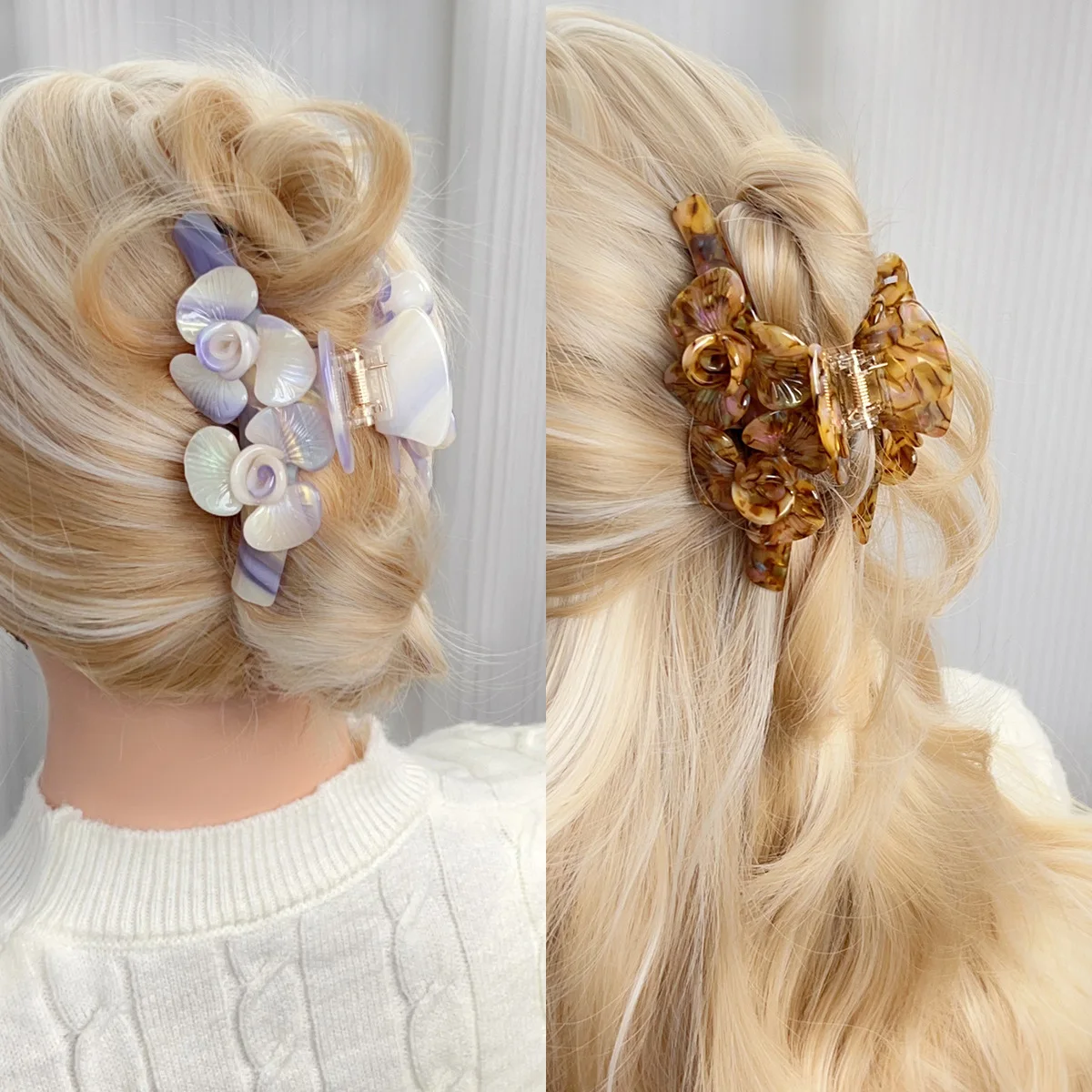 Fashionable and Stylish Floral Hair Clip, Large Size, Versatile, and Simple for Women.
Fashionable and Stylish Floral Hair Clip, Large Size, Versatile, and Simple for Women.