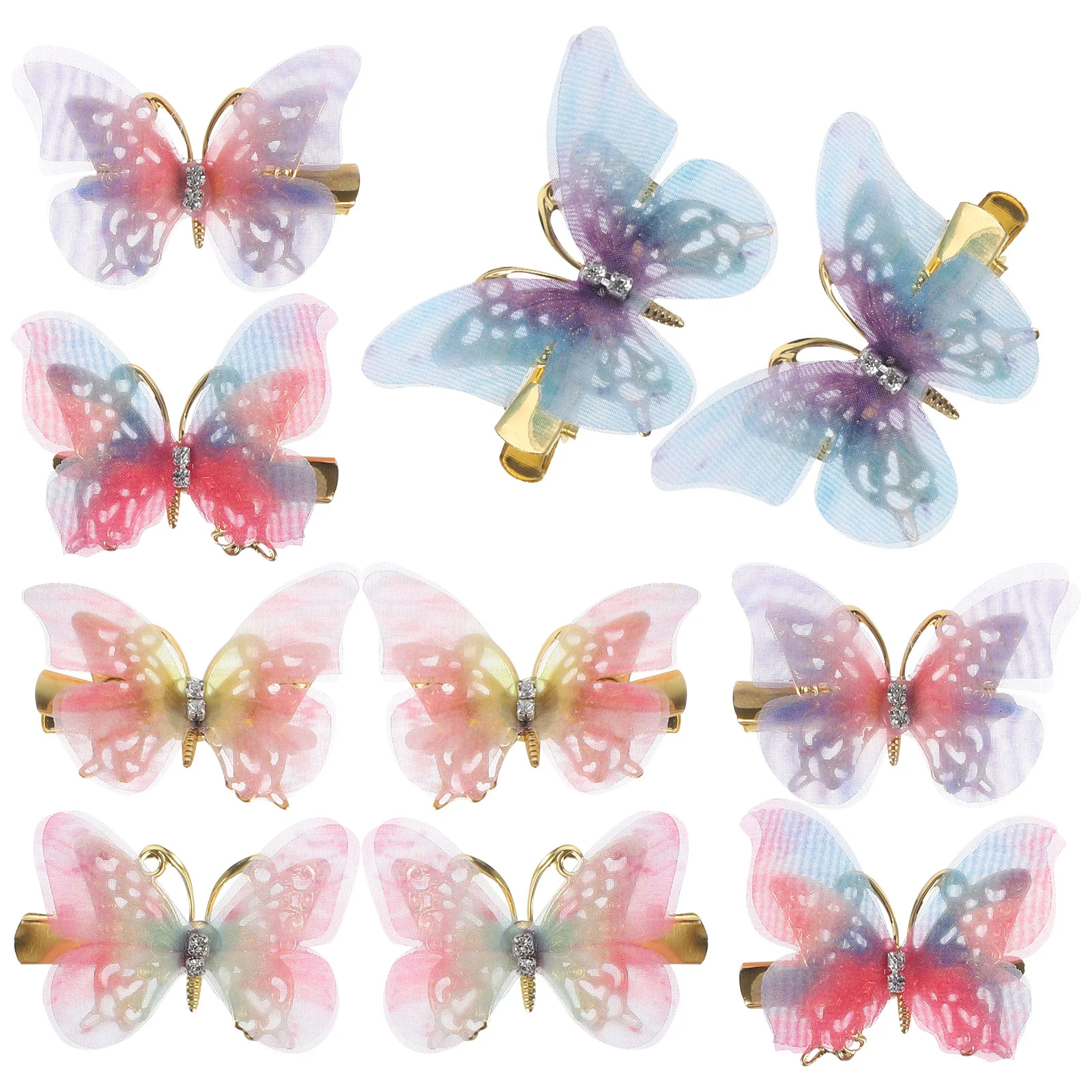 10 Pcs Hair Snap Clips Three-Dimensional Butterfly Barrettes Accessories for Girls Little Child
10 Pcs Hair Snap Clips Three-Dimensional Butterfly Barrettes Accessories for Girls Little Child
