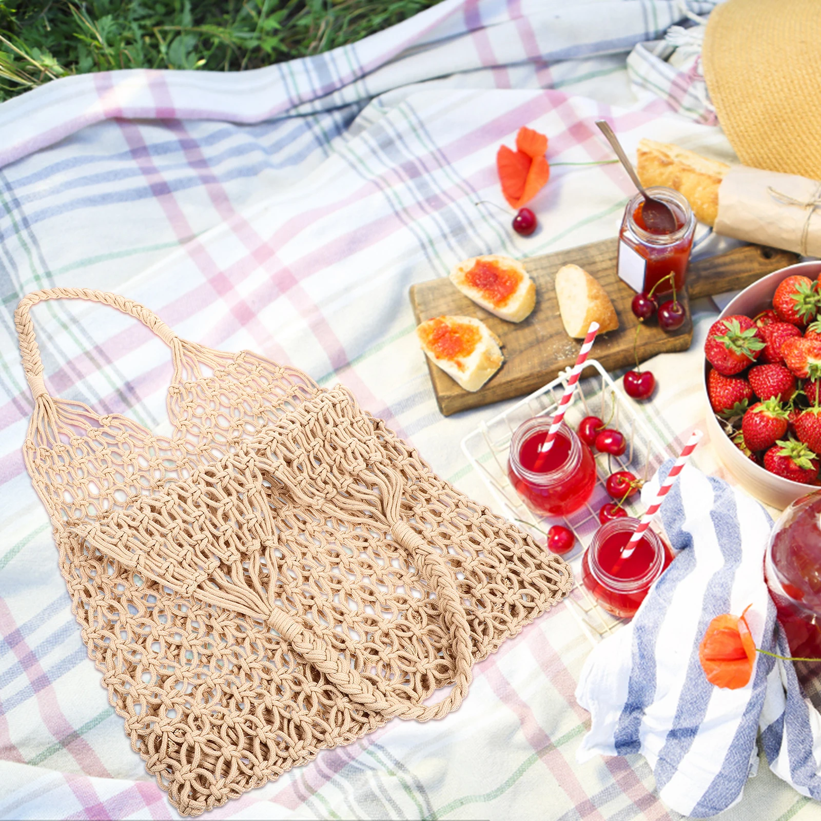 Straw Bag Travel Tote Knit Woven Clutch for Women Beach Purse Mesh Vacation Cute
Straw Bag Travel Tote Knit Woven Clutch for Women Beach Purse Mesh Vacation Cute