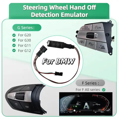 For BMW F series F10 F30 / G series G20 G30 TJA Touch Free ACC PRO AT Cruise Module Steering Wheel Hand Off Detection Emulator