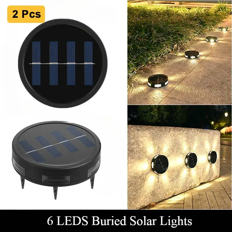 2pcs LED Solar Light Outdoor Deck Garden Buried Lights Pathway Underground Light Outdoor Sunlight Lawn Decoration Landscape Lamp
2pcs LED Solar Light Outdoor Deck Garden Buried Lights Pathway Underground Light Outdoor Sunlight Lawn Decoration Landscape Lamp