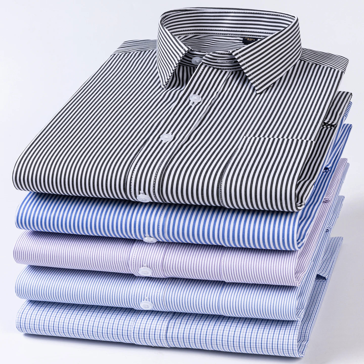 Men's long-sleeved button-down striped work shirt, casual and versatile, suitable for all occasions, fashionable and comfortable
Men's long-sleeved button-down striped work shirt, casual and versatile, suitable for all occasions, fashionable and comfortable