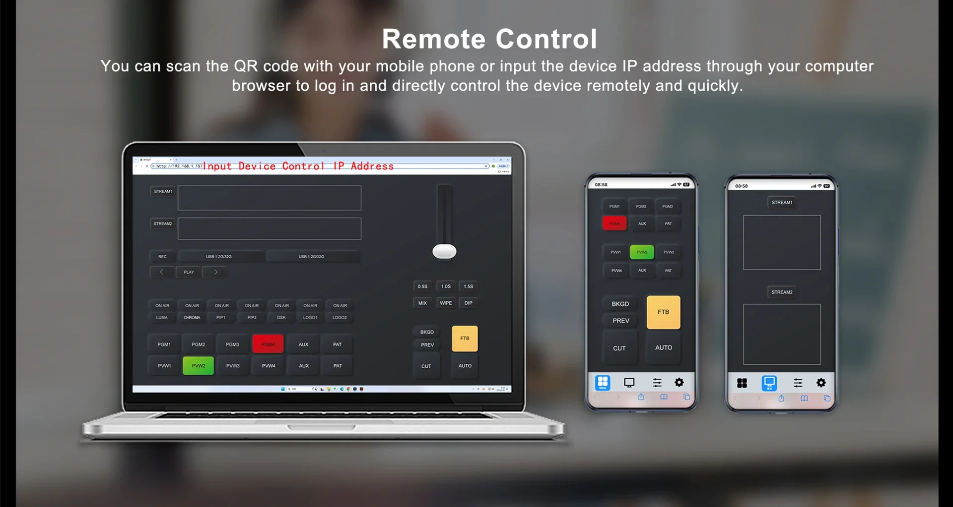 2025 4K Video HD MI/SDI Switcher with Screen Orientation Switching, Lossless Streaming & Remote Control for Live
2025 4K Video HD MI/SDI Switcher with Screen Orientation Switching, Lossless Streaming & Remote Control for Live
