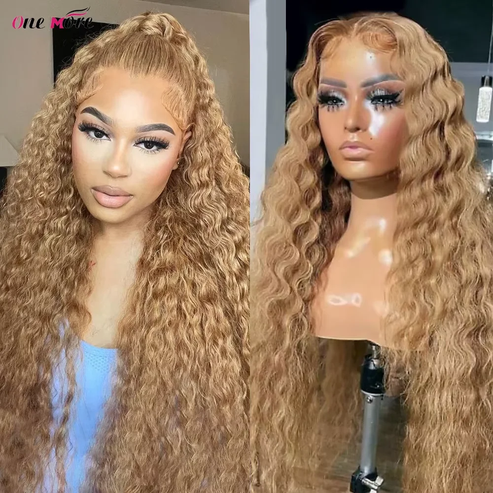 #27 Honey Blonde Lace Front Wig Deep Wave Frontal Wig Curly Human Hair Wig 13x4 Colored Human Hair Wigs
#27 Honey Blonde Lace Front Wig Deep Wave Frontal Wig Curly Human Hair Wig 13x4 Colored Human Hair Wigs