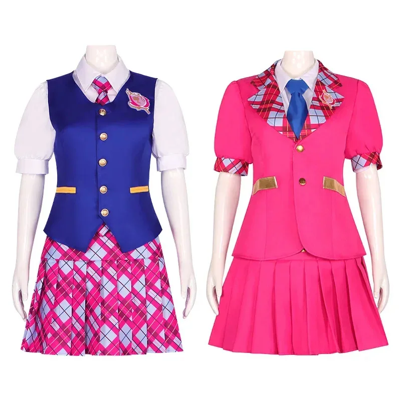 Movie Barbiee Cosplay Costume Princess School Uniform Dress Delancy Sofia Outfit Top Skirts Adult Women's Halloween Costumes
Movie Barbiee Cosplay Costume Princess School Uniform Dress Delancy Sofia Outfit Top Skirts Adult Women's Halloween Costumes