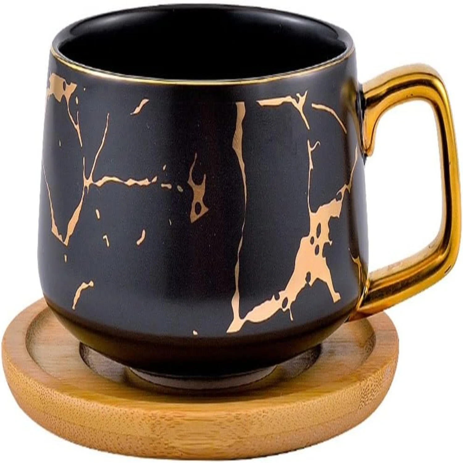 Vintage Elegant Black Ceramic Coffee Mug Set with Saucer - Stylish Tea Cup Perfect for Office and Afternoon Tea - Charming Gift
Vintage Elegant Black Ceramic Coffee Mug Set with Saucer - Stylish Tea Cup Perfect for Office and Afternoon Tea - Charming Gift