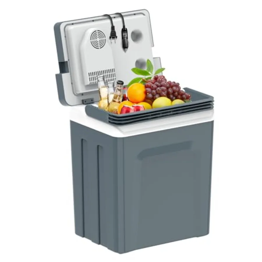 Camping/Outdoor/Travel cooler: 25L portable electric cooler warmer grey ABS plastic compact design with handle 110V AC/12V DC d
Camping/Outdoor/Travel cooler: 25L portable electric cooler warmer grey ABS plastic compact design with handle 110V AC/12V DC d