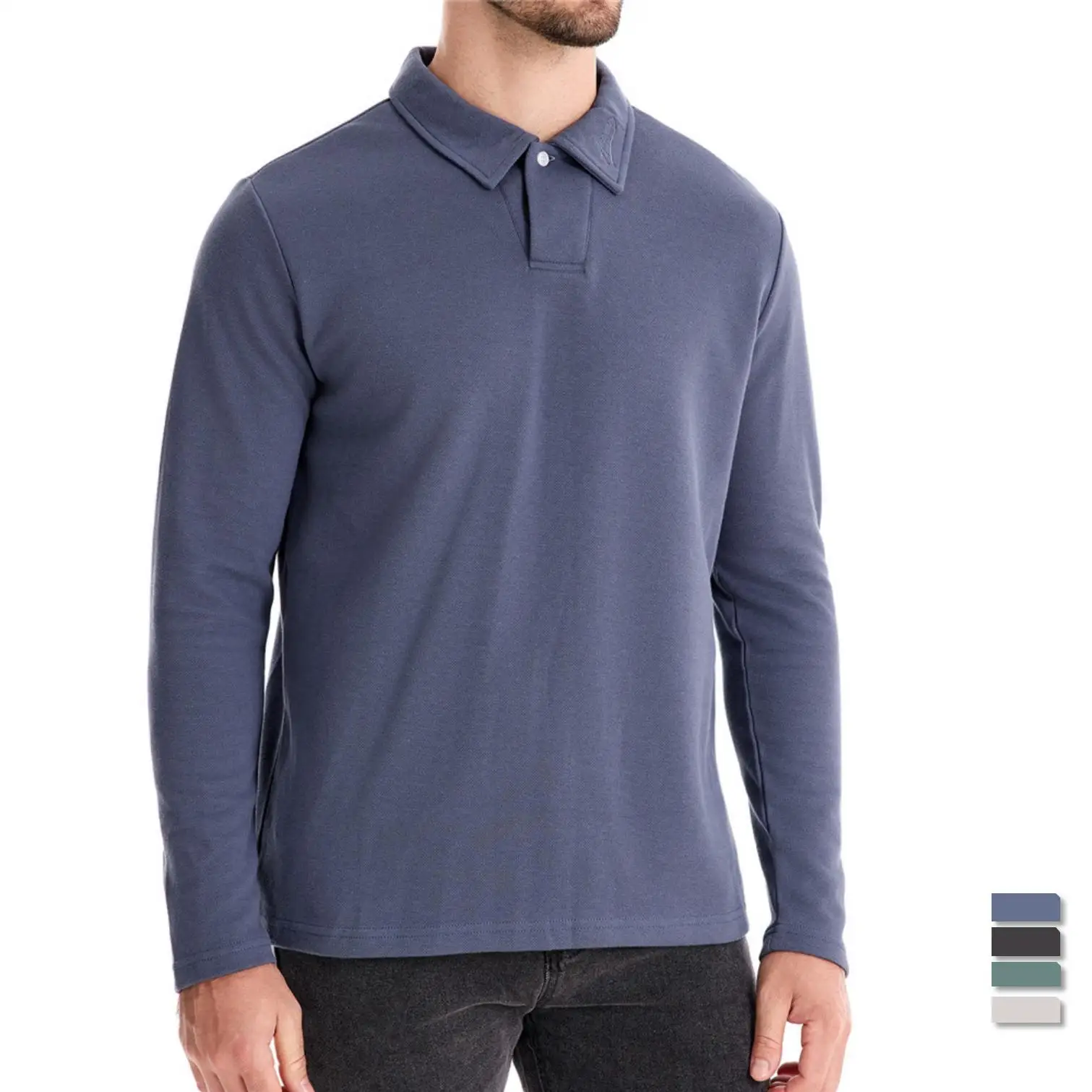 Polo Shirts Pullover Shirt Long Sleeve Men Spliced Buttons Solid Autumn 2025 Slight Strech Basics Casual Skinny Slim Fit
Polo Shirts Pullover Shirt Long Sleeve Men Spliced Buttons Solid Autumn 2025 Slight Strech Basics Casual Skinny Slim Fit