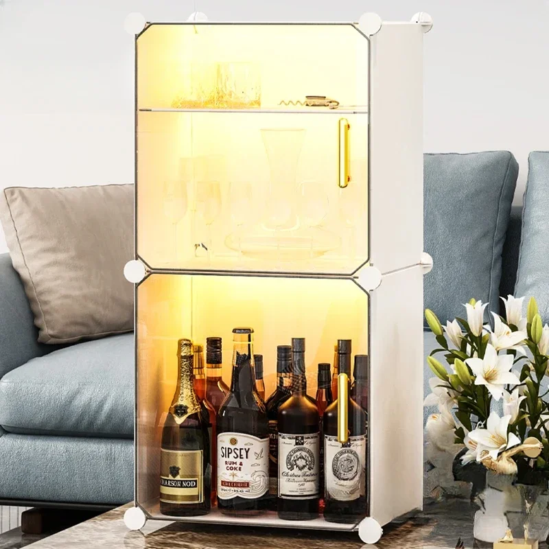 Home Wall-mounted Wine Cabinets Light Luxury Desktop Restaurant Bar Floor Storage Cabinet Living Room Wine Small Display Cabinet
Home Wall-mounted Wine Cabinets Light Luxury Desktop Restaurant Bar Floor Storage Cabinet Living Room Wine Small Display Cabinet