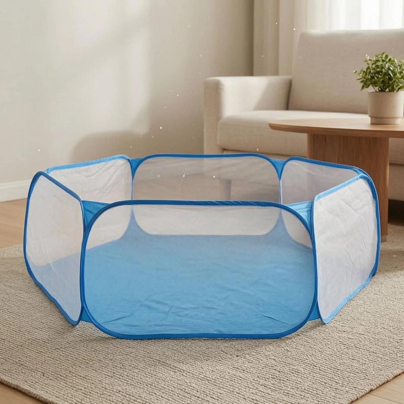 Mesh Pet Playpen Lightweight Pet Pen for Small Pets, Indoor
Mesh Pet Playpen Lightweight Pet Pen for Small Pets, Indoor