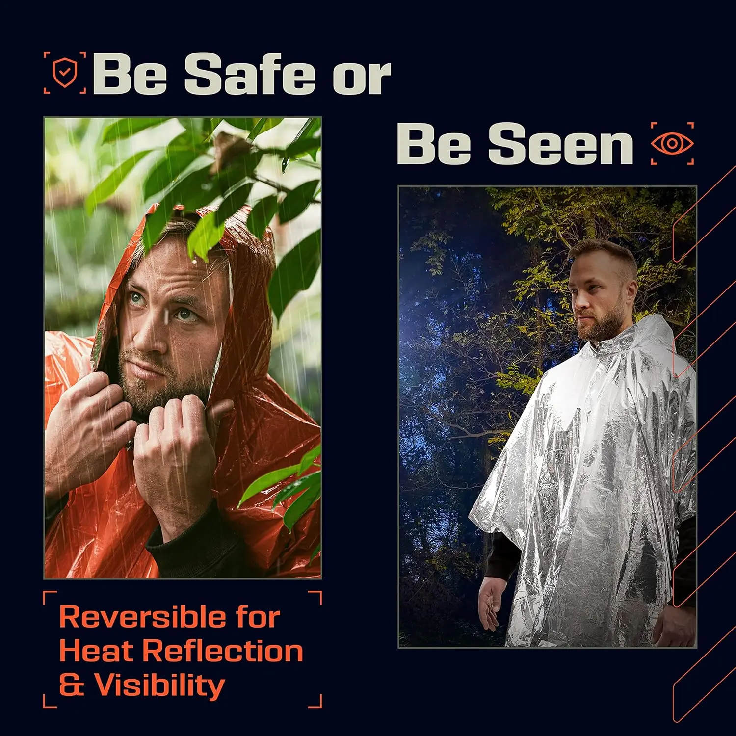 Emergency Water Proof Raincoat Aluminum Film Disposable Poncho Cold Insulation Rainwear Blankets Survival Tool Camping Equipmen 
Emergency Water Proof Raincoat Aluminum Film Disposable Poncho Cold Insulation Rainwear Blankets Survival Tool Camping Equipmen