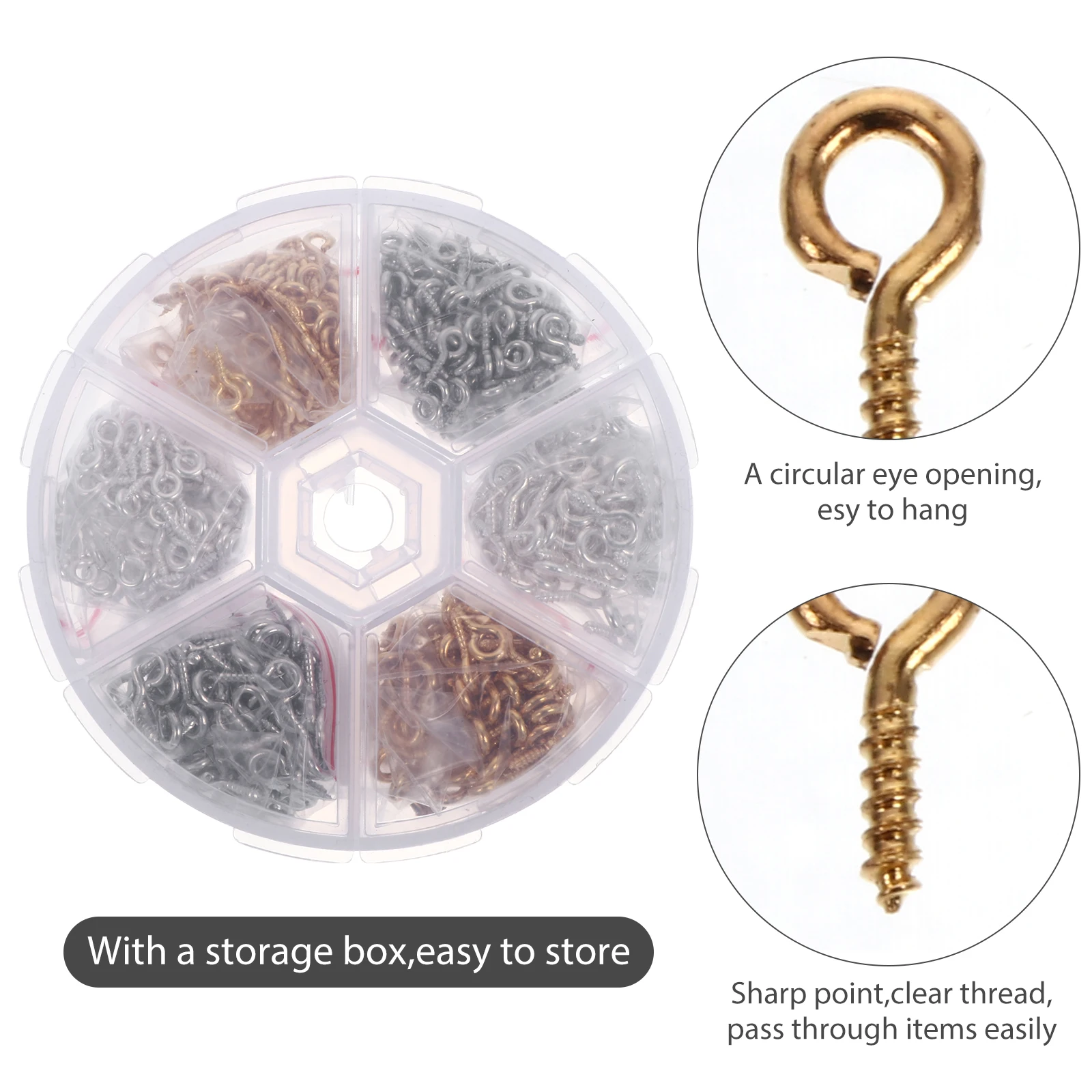 750pcs Eyelet Screw Jewelry Making Supplies Mini Screw Eye Pin Waterproof Corrosion Resistant Diy Art Craft Accessories For
750pcs Eyelet Screw Jewelry Making Supplies Mini Screw Eye Pin Waterproof Corrosion Resistant Diy Art Craft Accessories For