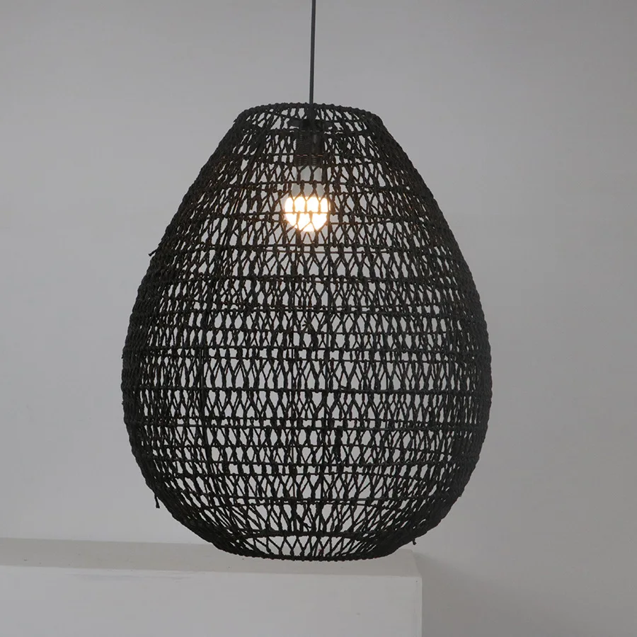 Rattan paper rope chandelier Japanese tea room B & B restaurant Pastoral hall Lobby Zen bar Handmade Japanese lamps
Rattan paper rope chandelier Japanese tea room B & B restaurant Pastoral hall Lobby Zen bar Handmade Japanese lamps