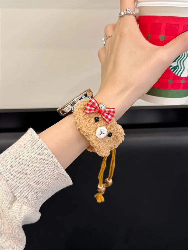 Autumn and Winter Cute Plush Suitable for HW Watch Fit3/Fit4 Straps and HW Band 8/9/10NFC Handmade Straps
Autumn and Winter Cute Plush Suitable for HW Watch Fit3/Fit4 Straps and HW Band 8/9/10NFC Handmade Straps