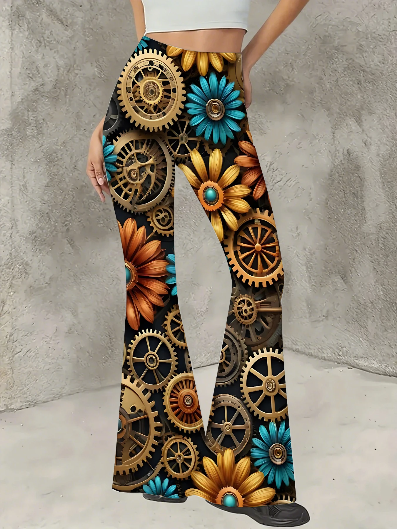 Women's All-Over Print Flared Leggings Stretchy High Waist Bell Bottom Pants
Women's All-Over Print Flared Leggings Stretchy High Waist Bell Bottom Pants