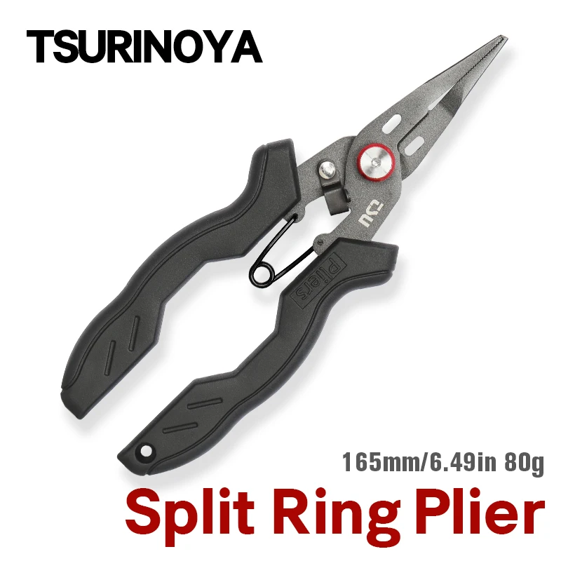 TSURINOYA Multifunctional Fishing Pliers RS-165 Stainless Steel Rubber Handle Light Game Braid Cutter Line Scissors Tackle
TSURINOYA Multifunctional Fishing Pliers RS-165 Stainless Steel Rubber Handle Light Game Braid Cutter Line Scissors Tackle