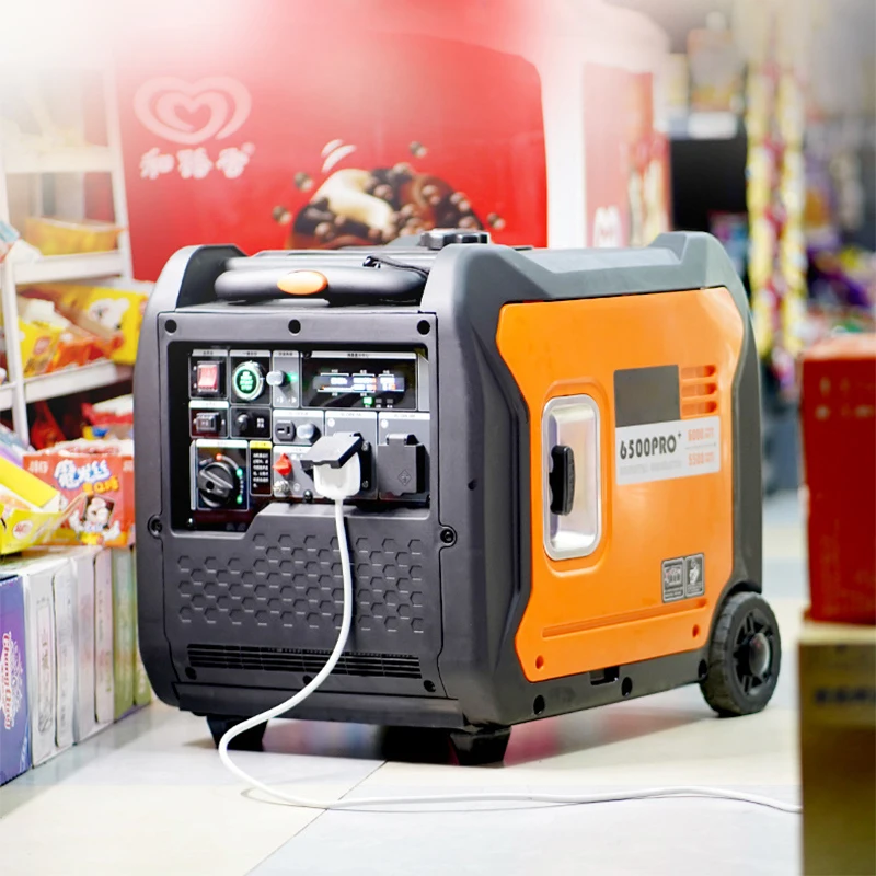 Generator 220V Household Silent Frequency Conversion 6000W Electric Outdoor Mobile Portable Generator
Generator 220V Household Silent Frequency Conversion 6000W Electric Outdoor Mobile Portable Generator
