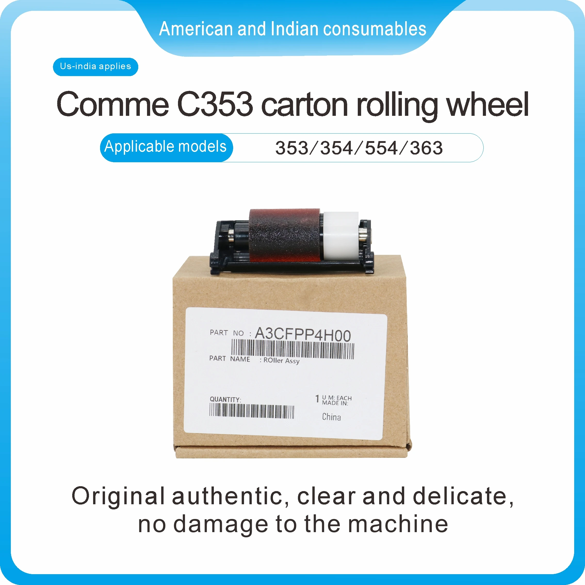EBEST Compatible A3CFPP4H00 For Konica Minolta Bizhub 224 227 287 C224 C284 C287 C364 C454 C554 Doc Feeder ADF Roller Assembly
EBEST Compatible A3CFPP4H00 For Konica Minolta Bizhub 224 227 287 C224 C284 C287 C364 C454 C554 Doc Feeder ADF Roller Assembly