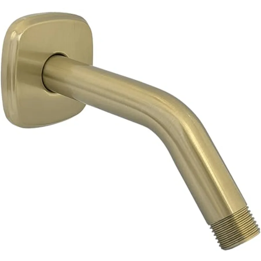 Angled Shower Arm with Flange Wall Mounted Male NPT 1/2 Inch Extension Arm for Fixed Rainfall and Handheld Shower Head, 6 Inch
Angled Shower Arm with Flange Wall Mounted Male NPT 1/2 Inch Extension Arm for Fixed Rainfall and Handheld Shower Head, 6 Inch