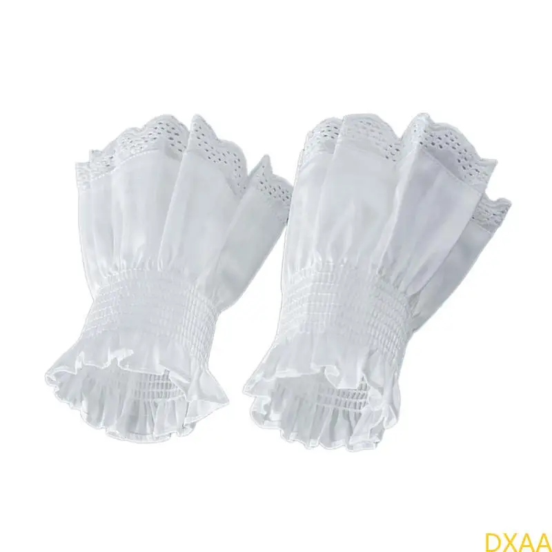 DXAA Women Wrist Cuffs Detachable Lace Ruffled Winter Autumn Shirts Sweater Sweatshirt False Sleeves White
DXAA Women Wrist Cuffs Detachable Lace Ruffled Winter Autumn Shirts Sweater Sweatshirt False Sleeves White