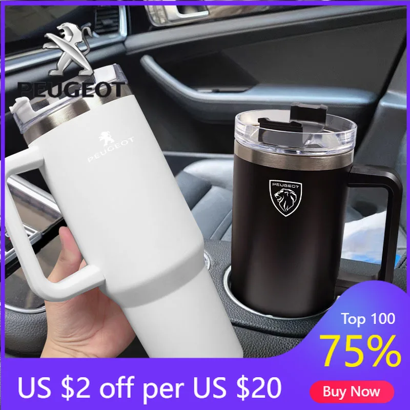 2026 Hot Car Sticker Car Insulated Cup 1200ml Water Cup Coffee Tea Thermos Double drinking Ice King Cup For Peugeot 206 307 308
2026 Hot Car Sticker Car Insulated Cup 1200ml Water Cup Coffee Tea Thermos Double drinking Ice King Cup For Peugeot 206 307 308