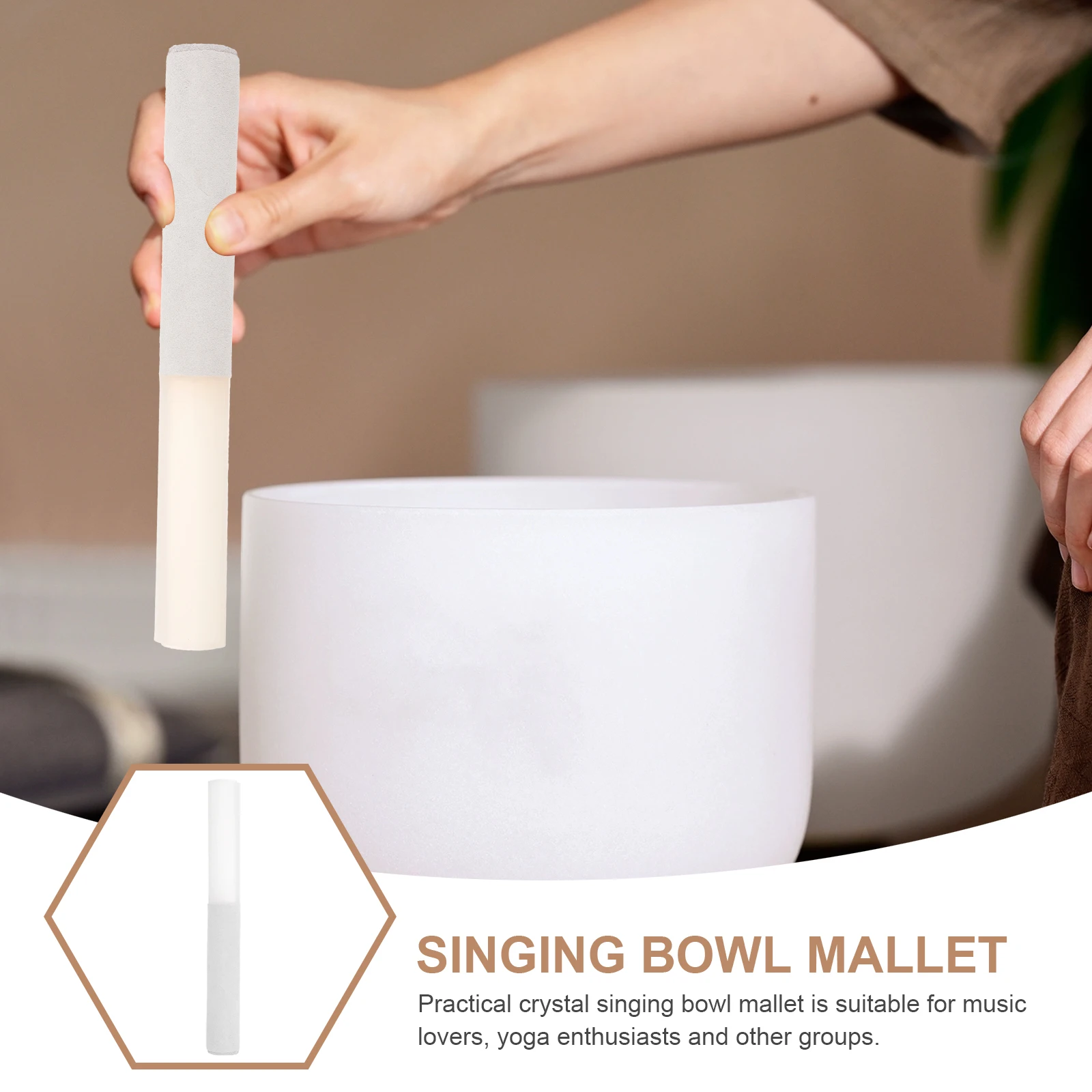 Crystal Singing Bowl Mallet Acrylic Mallet Instrument Accessory Sturdy Durable Smooth Handle Clear Sound Easy Grip Music Lovers
Crystal Singing Bowl Mallet Acrylic Mallet Instrument Accessory Sturdy Durable Smooth Handle Clear Sound Easy Grip Music Lovers