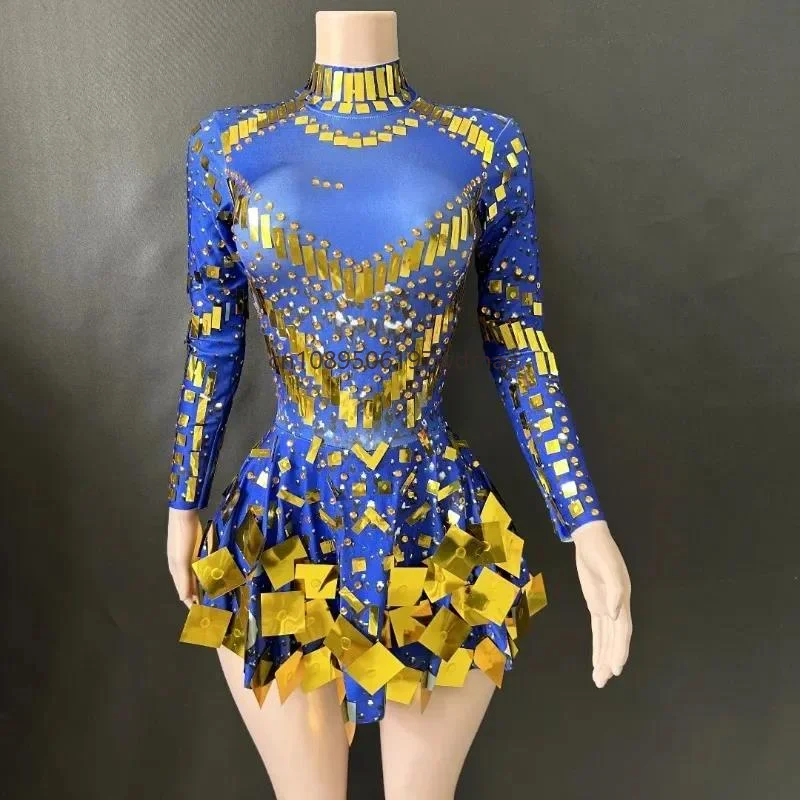 Mirror Sequin Singer Dancer Woman Dress Sexy A-Line Long Sleeve Costume Elegant Night Evening Party Stage Performance Dress
Mirror Sequin Singer Dancer Woman Dress Sexy A-Line Long Sleeve Costume Elegant Night Evening Party Stage Performance Dress