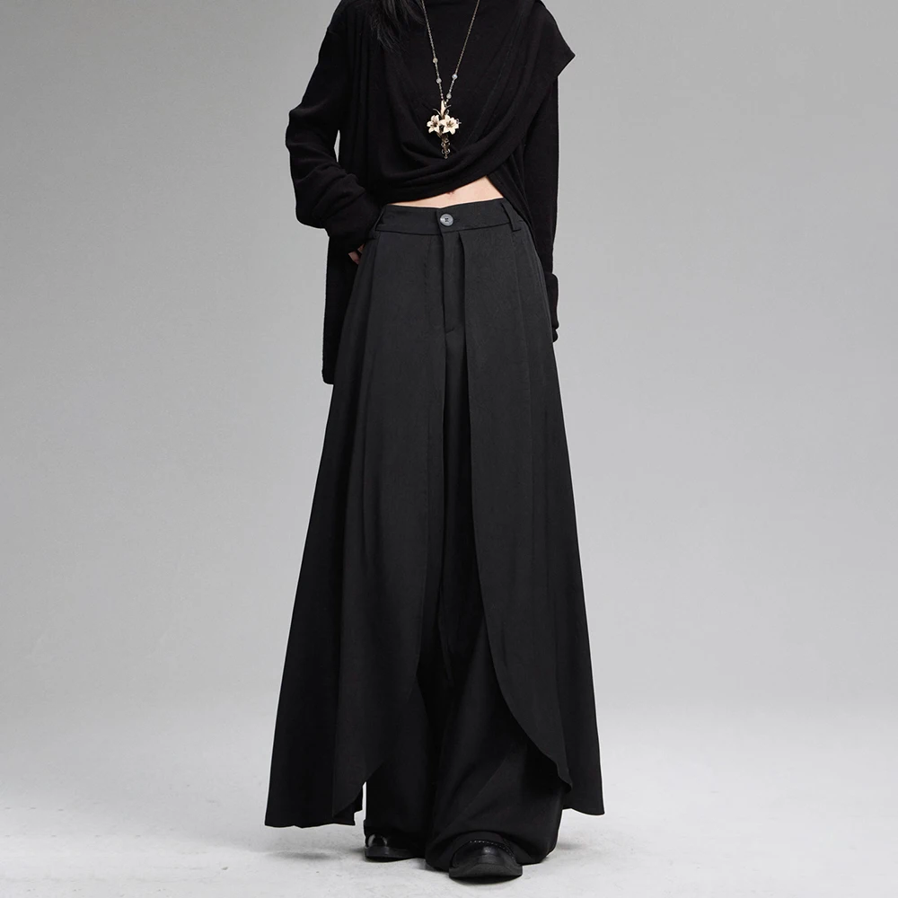 Y2K layered thin soft side-hem Japanese samurai culottes skirts genderless summer fashion outdoor trend versatile youth unisex
Y2K layered thin soft side-hem Japanese samurai culottes skirts genderless summer fashion outdoor trend versatile youth unisex