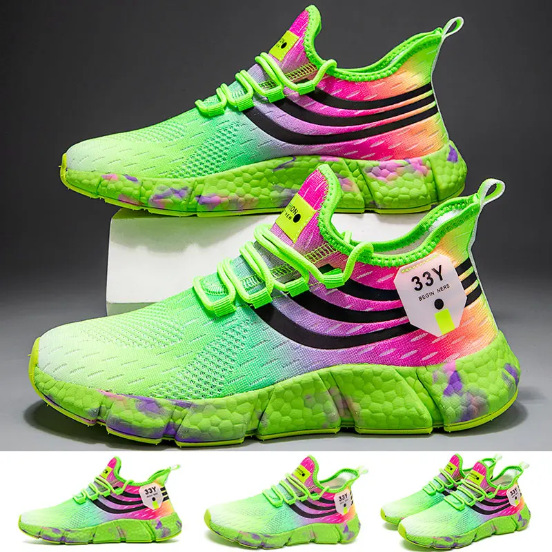 Women Men Sneakers Outdoor Running Shoes Low Top Casual Shoes Mesh Lace Up Breathable Sock Shoes Colorful Shoes Plus Size 36-46
Women Men Sneakers Outdoor Running Shoes Low Top Casual Shoes Mesh Lace Up Breathable Sock Shoes Colorful Shoes Plus Size 36-46