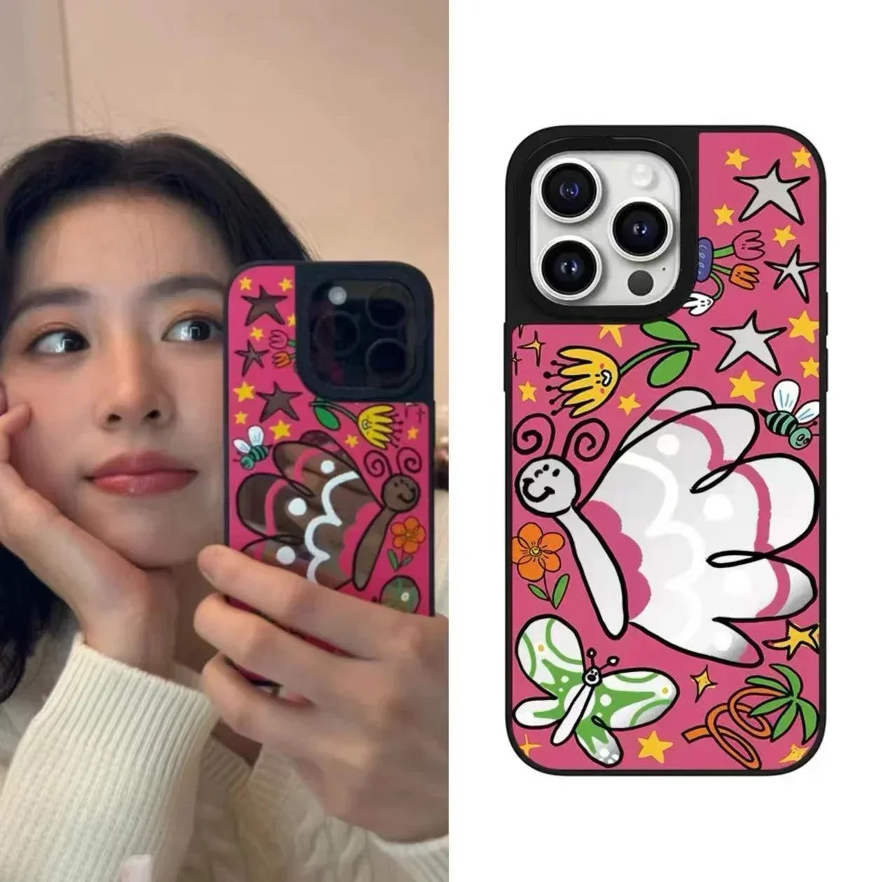 MagSafe Mirror Surface Cartoon Butterfly Phone Case Cover for IPhone 11 12 13 14 15 Pro Max Case for IPhone 15 Pro Max
MagSafe Mirror Surface Cartoon Butterfly Phone Case Cover for IPhone 11 12 13 14 15 Pro Max Case for IPhone 15 Pro Max