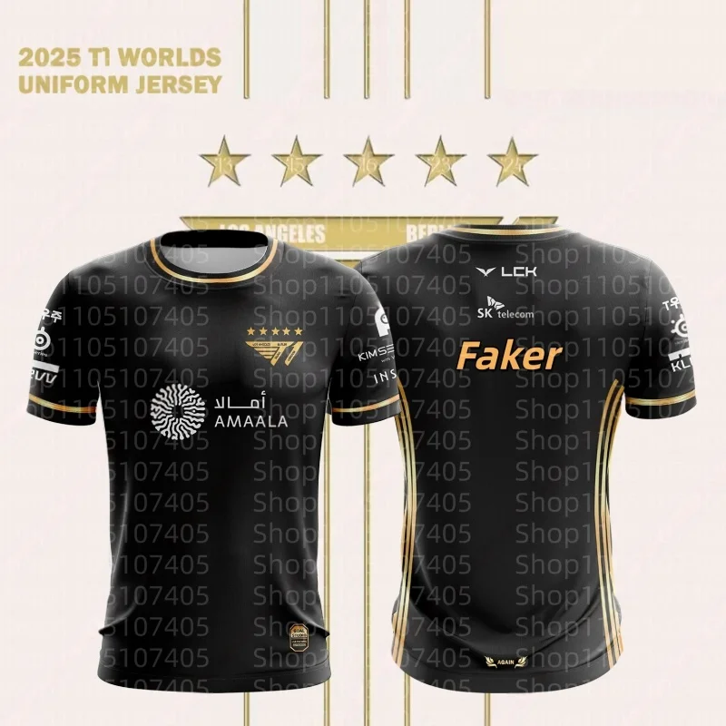 2025 T1 Club League of Legends Global Finals T-shirt LOL Game Faker Fans Support Round Neck Street Fashion Customized Jersey
2025 T1 Club League of Legends Global Finals T-shirt LOL Game Faker Fans Support Round Neck Street Fashion Customized Jersey