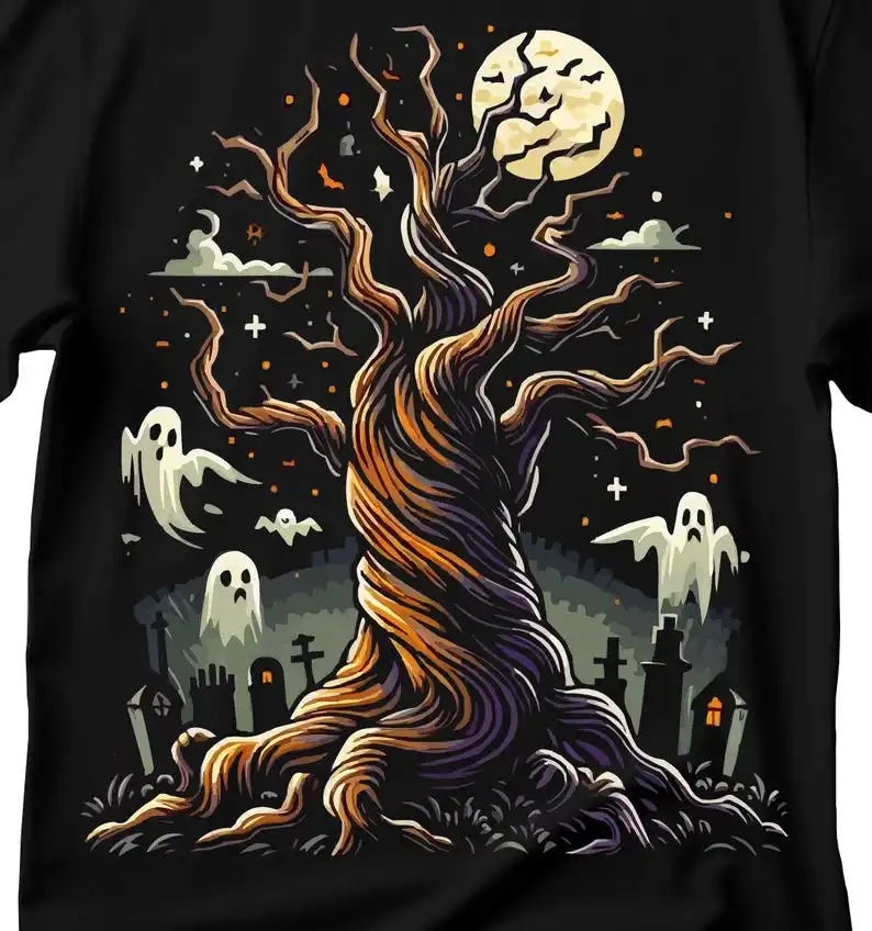 Halloween Tree T-Shirt, Halloween Ghost T-Shirt, Halloween Cemetery T-Shirt, Ghost T-Shirt
Halloween Tree T-Shirt, Halloween Ghost T-Shirt, Halloween Cemetery T-Shirt, Ghost T-Shirt