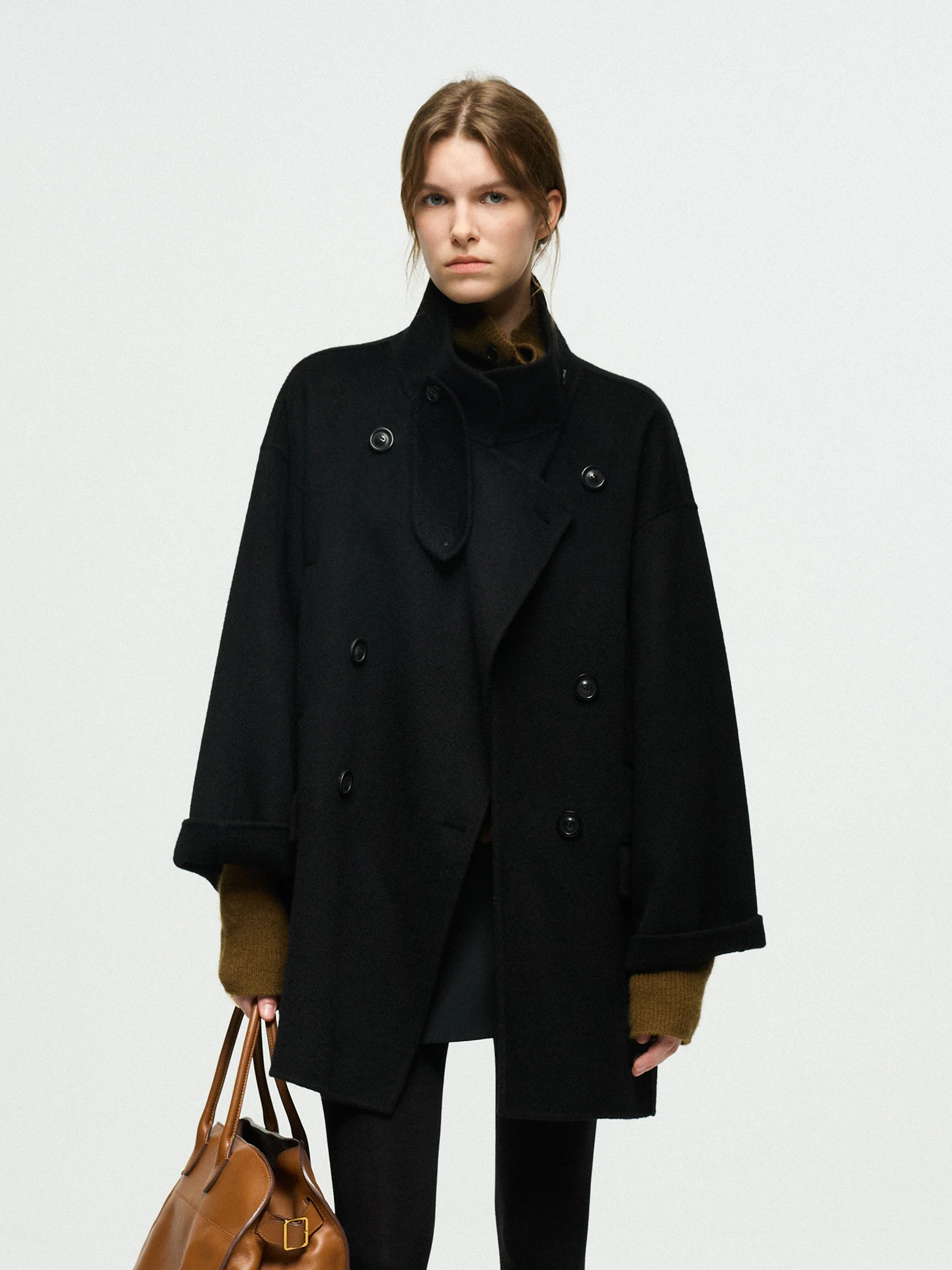 Marryher Double-Faced Woolen Camere Coat Loose Women's Bla Autumn Winter Outerwear Commute Simple Sle Thiened Chinese
Marryher Double-Faced Woolen Camere Coat Loose Women's Bla Autumn Winter Outerwear Commute Simple Sle Thiened Chinese