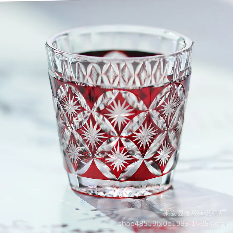 White Wine Glass Hand-carved Crystal Glass Glass Sake Glass Household Advanced 60ml Spirit Glass
White Wine Glass Hand-carved Crystal Glass Glass Sake Glass Household Advanced 60ml Spirit Glass