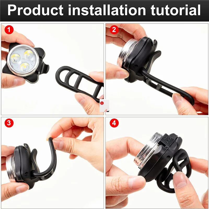4 Pack USB Rechargeable Bike Light Set Front and Rear LED Bicycle Light for Night Riding Bike Accessories M
4 Pack USB Rechargeable Bike Light Set Front and Rear LED Bicycle Light for Night Riding Bike Accessories M