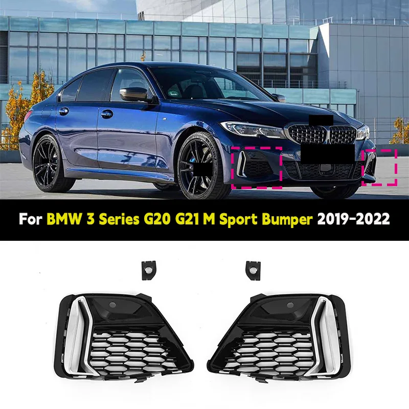 Car Front Bumper Fog Light Canards Cover With Fog Lamp Hole Air Intake Vent Cover For BMW 3 Series G20 G21 M Sport 2019-2022
Car Front Bumper Fog Light Canards Cover With Fog Lamp Hole Air Intake Vent Cover For BMW 3 Series G20 G21 M Sport 2019-2022