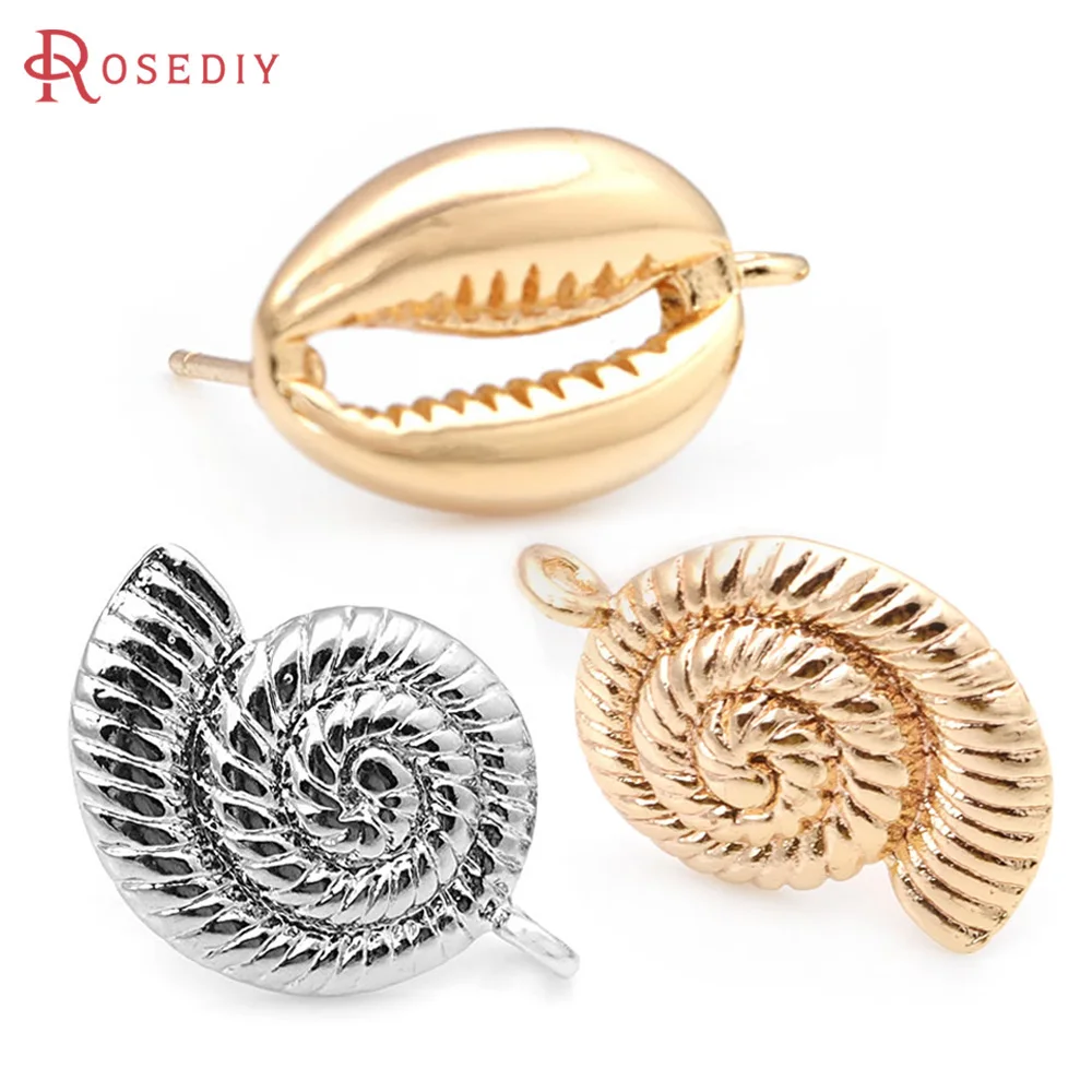 6PCS 18K Gold Color Brass Conch Stud Earrings Pins Earrings High Quality Jewelry Making Supplies Diy Accessories
6PCS 18K Gold Color Brass Conch Stud Earrings Pins Earrings High Quality Jewelry Making Supplies Diy Accessories