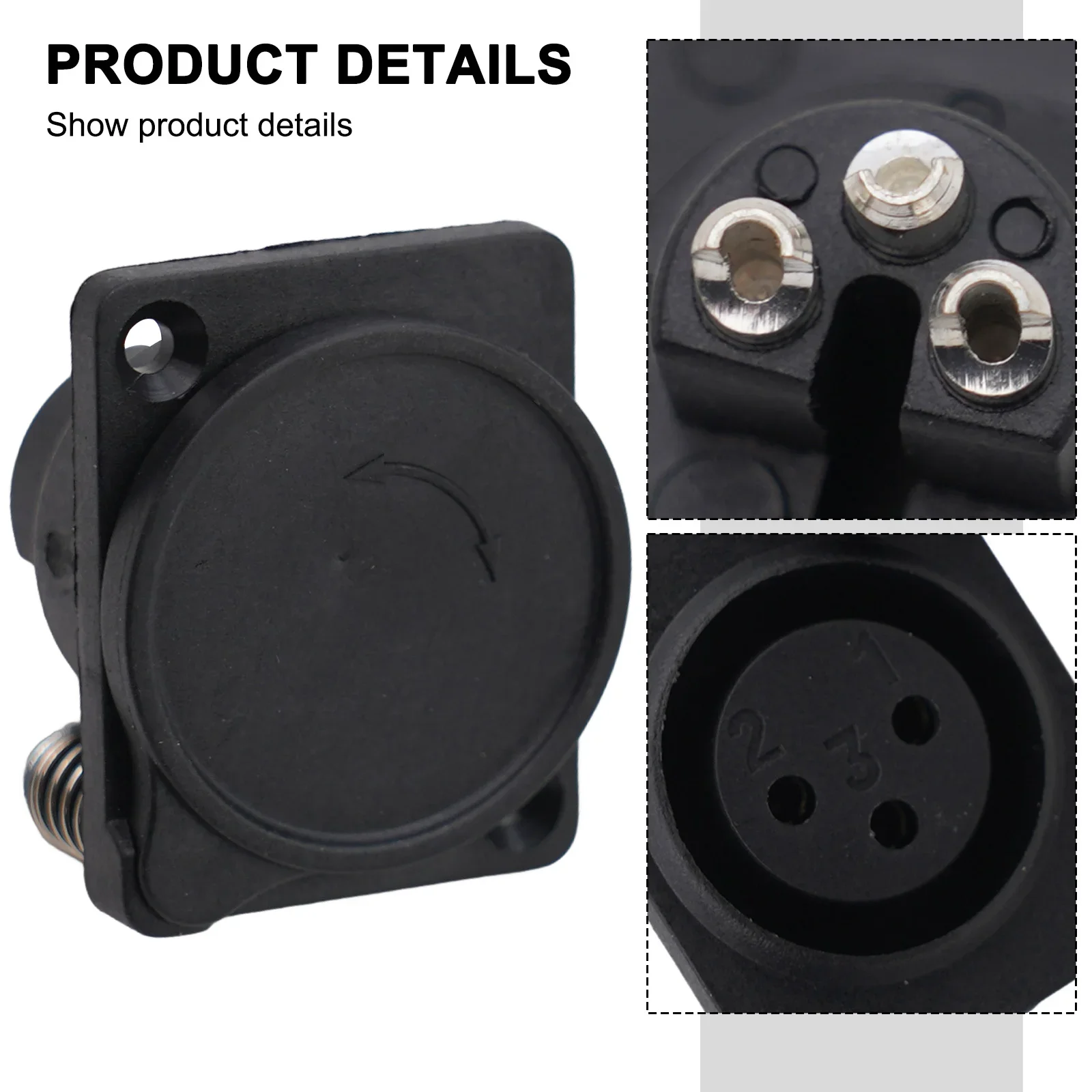 1pc XLR 3-pin Female Socket Welding Wire XLR 3-pin Female Socket Charging Port/socket Plastic Socket Connector ABS Plastic Shell
1pc XLR 3-pin Female Socket Welding Wire XLR 3-pin Female Socket Charging Port/socket Plastic Socket Connector ABS Plastic Shell