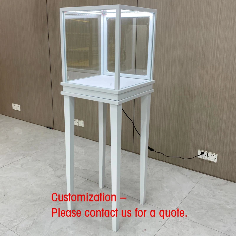 custom.WYP Iron S/S Stand Jewelry Tempered Glass Jewellery Display Cabinet with Tray Led Light Set Showcase Gold Shop
custom.WYP Iron S/S Stand Jewelry Tempered Glass Jewellery Display Cabinet with Tray Led Light Set Showcase Gold Shop