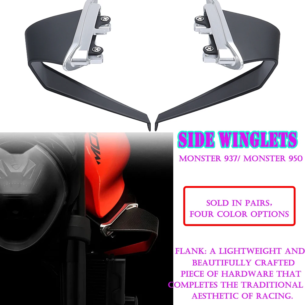 For DUCATI Monster 937 SP Plus MONSTER 950 2021 2022 2023Motorcycle Monster937 Monster950 Spoiler Wing Aerodynamic Side Winglet
For DUCATI Monster 937 SP Plus MONSTER 950 2021 2022 2023Motorcycle Monster937 Monster950 Spoiler Wing Aerodynamic Side Winglet
