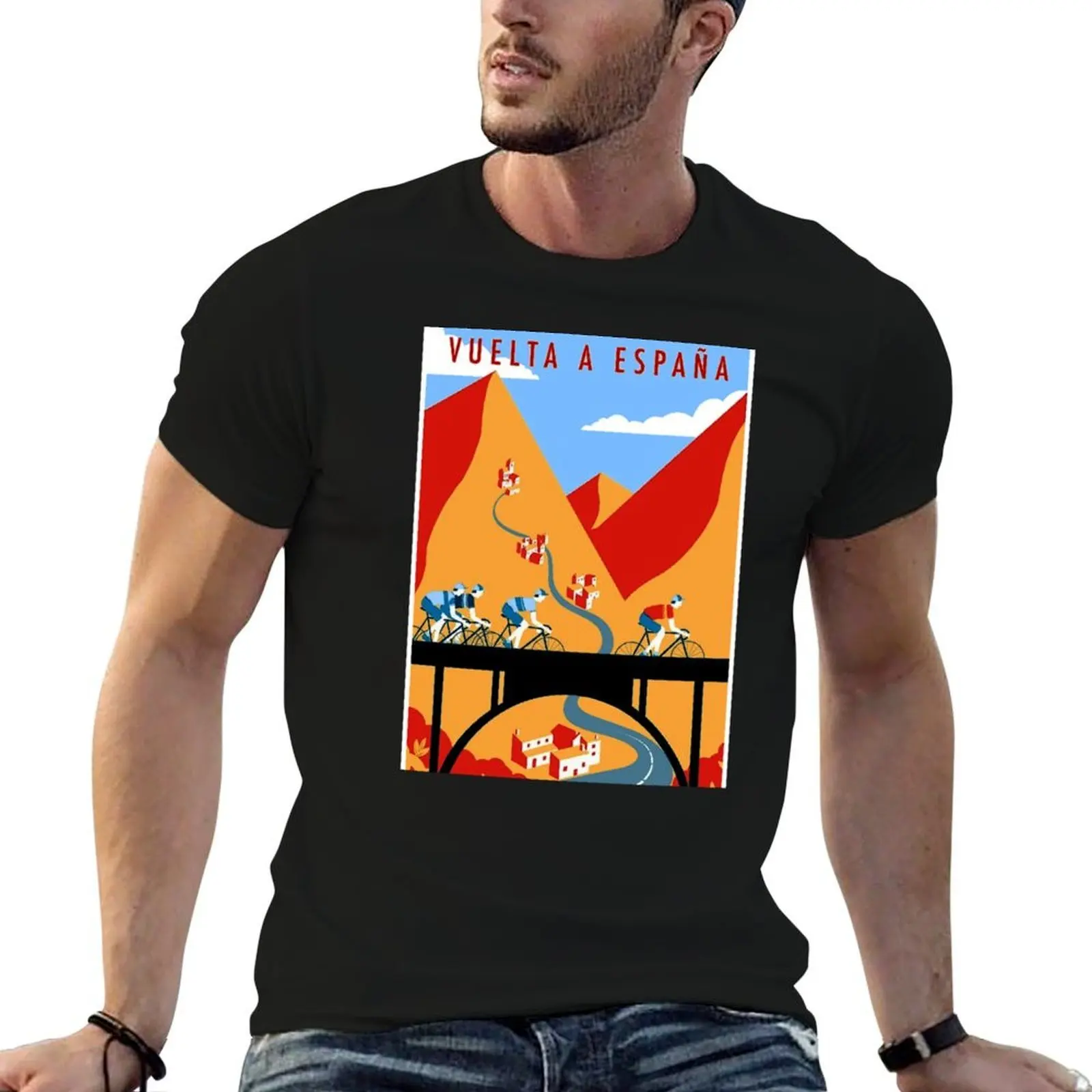 VUELTA A ESPANA Vintage Bicycle Racing Print T-Shirt essential t shirt t shirt man casual T-Shirt
VUELTA A ESPANA Vintage Bicycle Racing Print T-Shirt essential t shirt t shirt man casual T-Shirt
