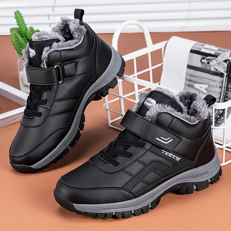 Fashion Leather Sneakers Men Outdoor Hiking Shoes Women Winter Waterproof Warm Snow Boots Men Casual Anti-slip Shoes Unisex Shoe
Fashion Leather Sneakers Men Outdoor Hiking Shoes Women Winter Waterproof Warm Snow Boots Men Casual Anti-slip Shoes Unisex Shoe