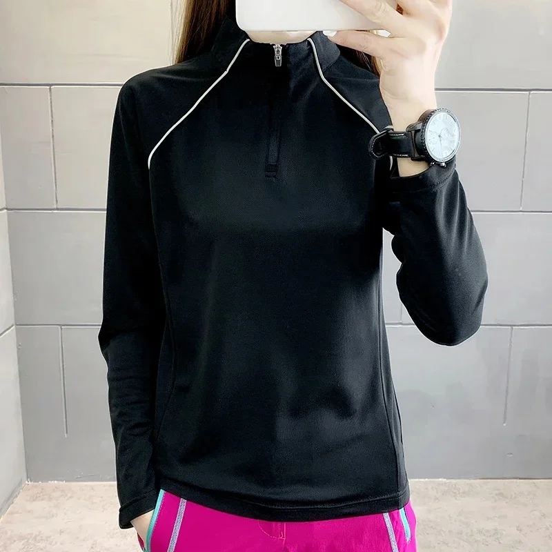 Long-sleeved Ice Silk Female Quick-drying T-shirt Women's Basic Top Stretch Breathable Outdoor Fitness Running Loose Men Tees
Long-sleeved Ice Silk Female Quick-drying T-shirt Women's Basic Top Stretch Breathable Outdoor Fitness Running Loose Men Tees