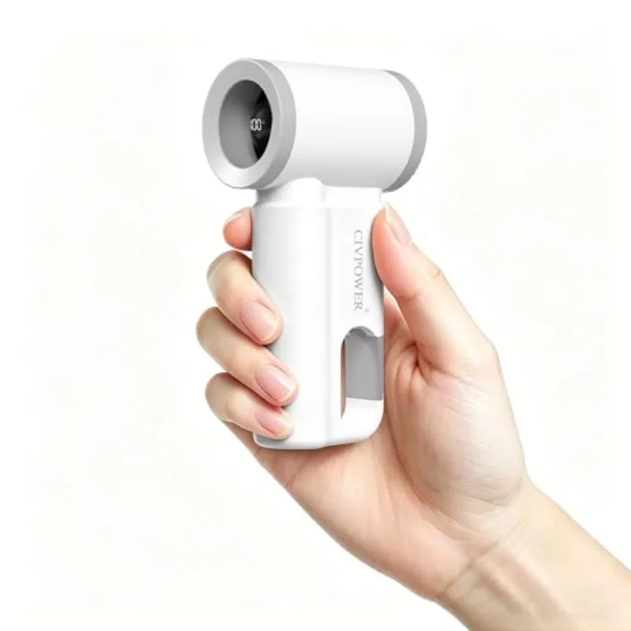 Portable Mini Fan Handheld: Personal Travel Fan USB Rechargeable - 100 Speed Turbo Fan with LED Display - Pocket Size 8H Max Ru
Portable Mini Fan Handheld: Personal Travel Fan USB Rechargeable - 100 Speed Turbo Fan with LED Display - Pocket Size 8H Max Ru