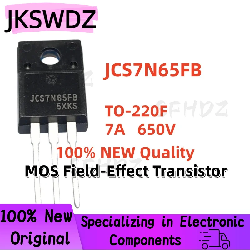 10/20/30PCS 100% Brand New and Quality JCS7N65FB TO-220F 7A 650V MOS Field-Effect Transistor
10/20/30PCS 100% Brand New and Quality JCS7N65FB TO-220F 7A 650V MOS Field-Effect Transistor