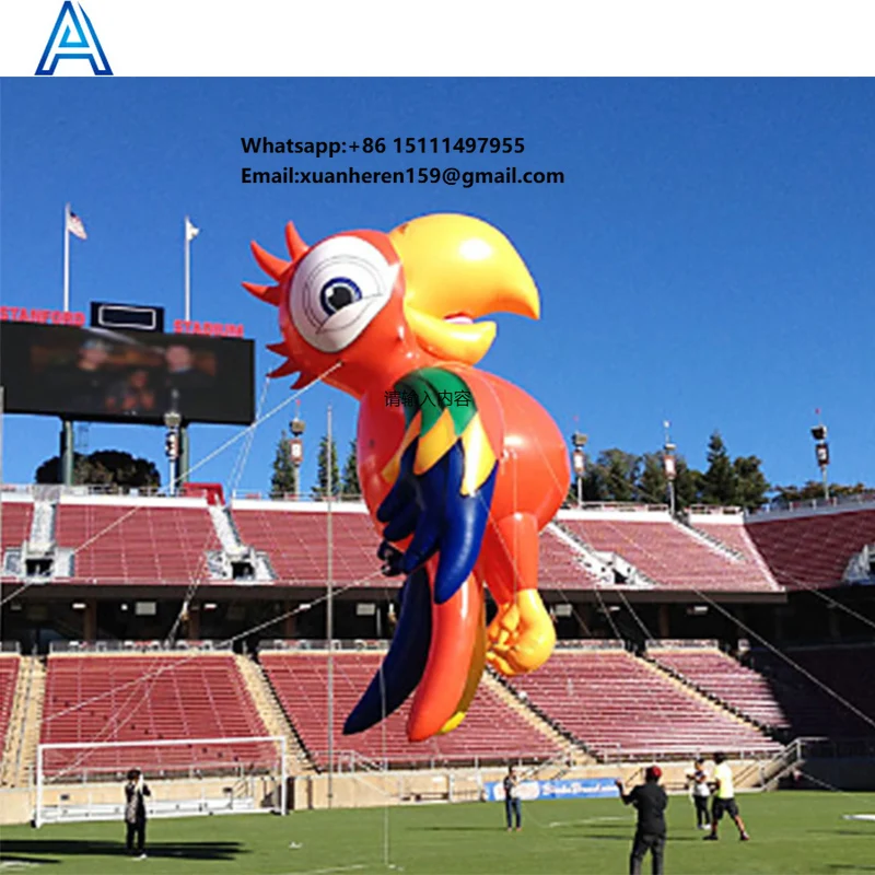 Huge Large Big Oxford Cloth Inflatable Bird Parrot Animal Sky air Fly Kite for Helium Inflatable Hanging Bird Parade Balloon
Huge Large Big Oxford Cloth Inflatable Bird Parrot Animal Sky air Fly Kite for Helium Inflatable Hanging Bird Parade Balloon