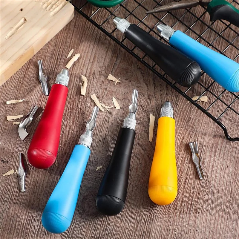 AT05-Linoleum Blocks Craft Linocut Tools-12 Pack Linoleum Cutter Handles For Printmaking Carving Tools
AT05-Linoleum Blocks Craft Linocut Tools-12 Pack Linoleum Cutter Handles For Printmaking Carving Tools