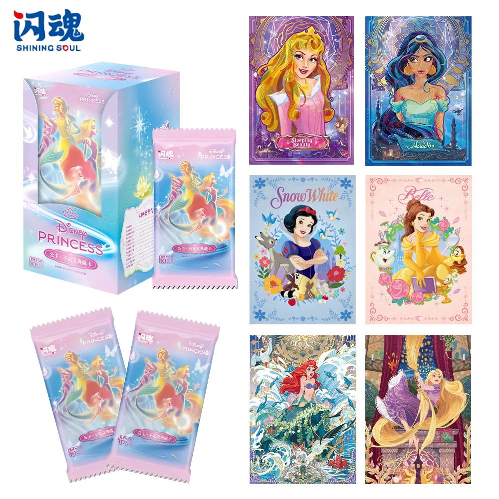 Authentic SHININGSOUL Disney Princess Cards Series No Definition Collectible Cards Vol1 Official Peripheral Gift Toys
Authentic SHININGSOUL Disney Princess Cards Series No Definition Collectible Cards Vol1 Official Peripheral Gift Toys