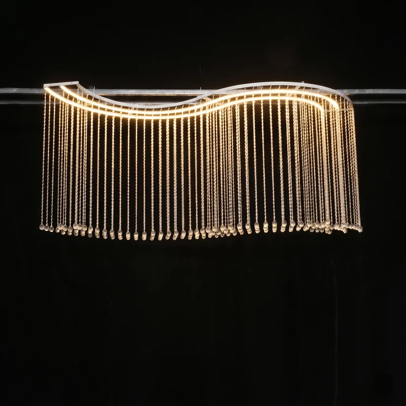 Crystal Bead Curtain Hanging Led Strings Pieces For Wedding Props Hotel Banquet Hall Chapel Stage Ceiling Background Setup
Crystal Bead Curtain Hanging Led Strings Pieces For Wedding Props Hotel Banquet Hall Chapel Stage Ceiling Background Setup